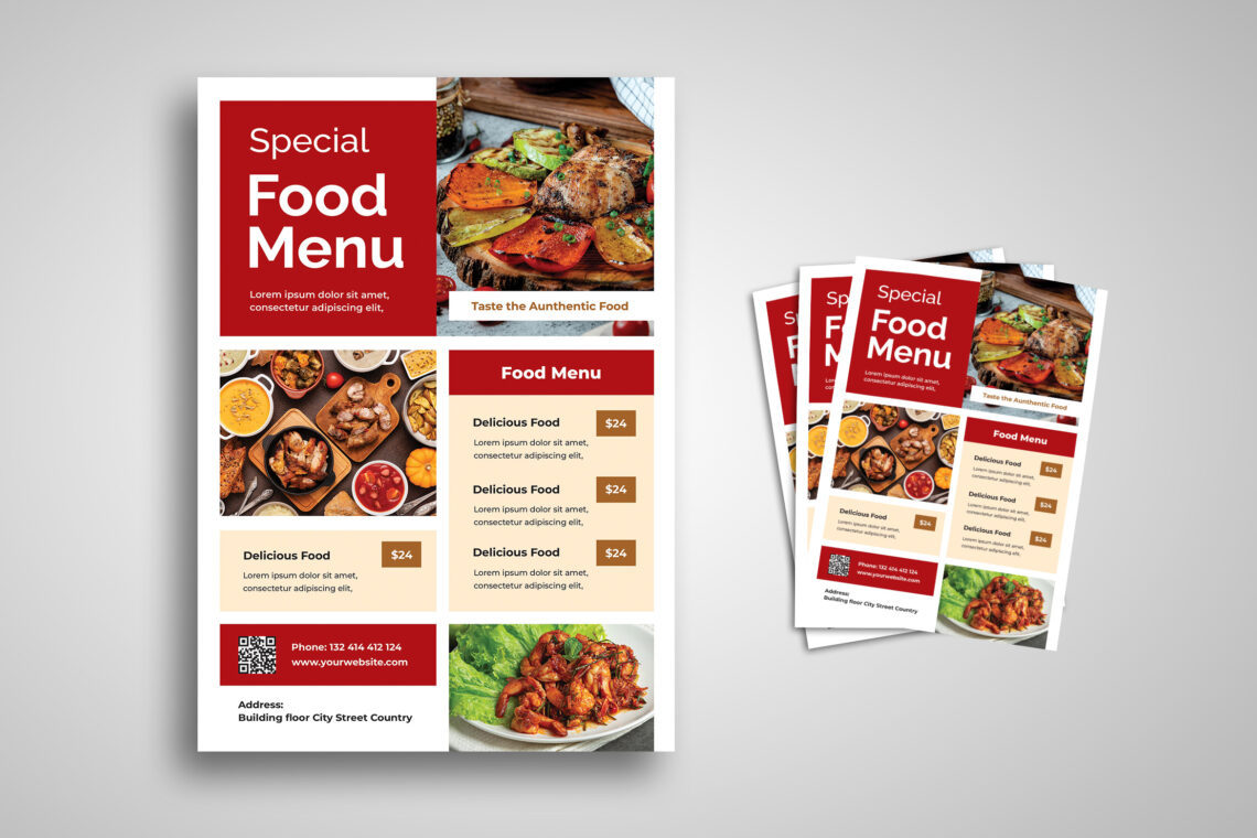Special Food Menu Aunthentic Flyer-1