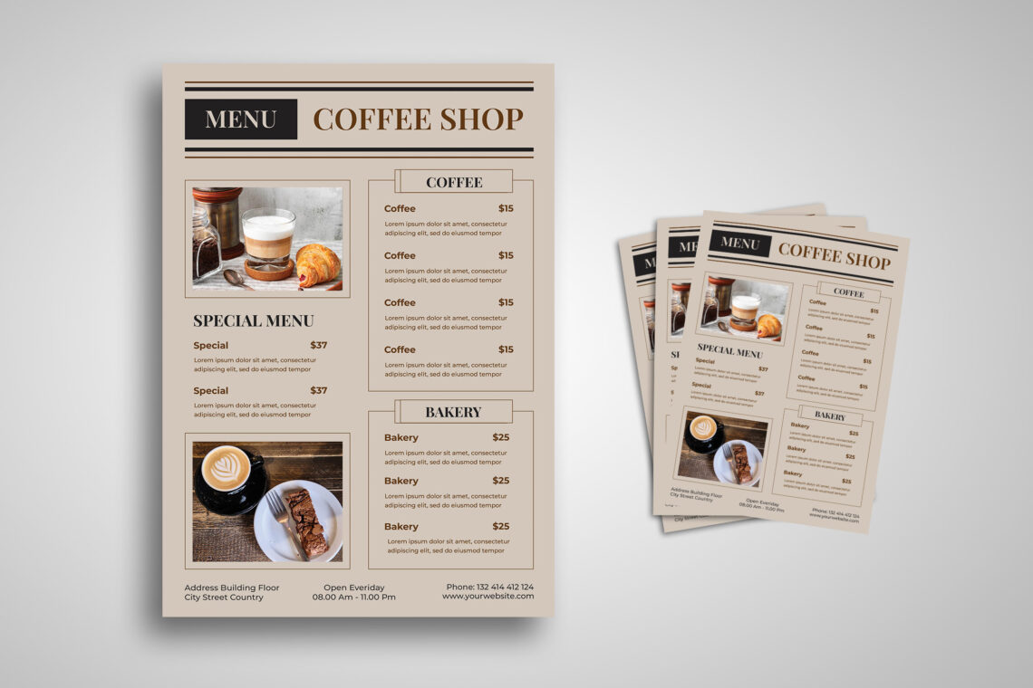 Menu Coffe Shop Flyer-1