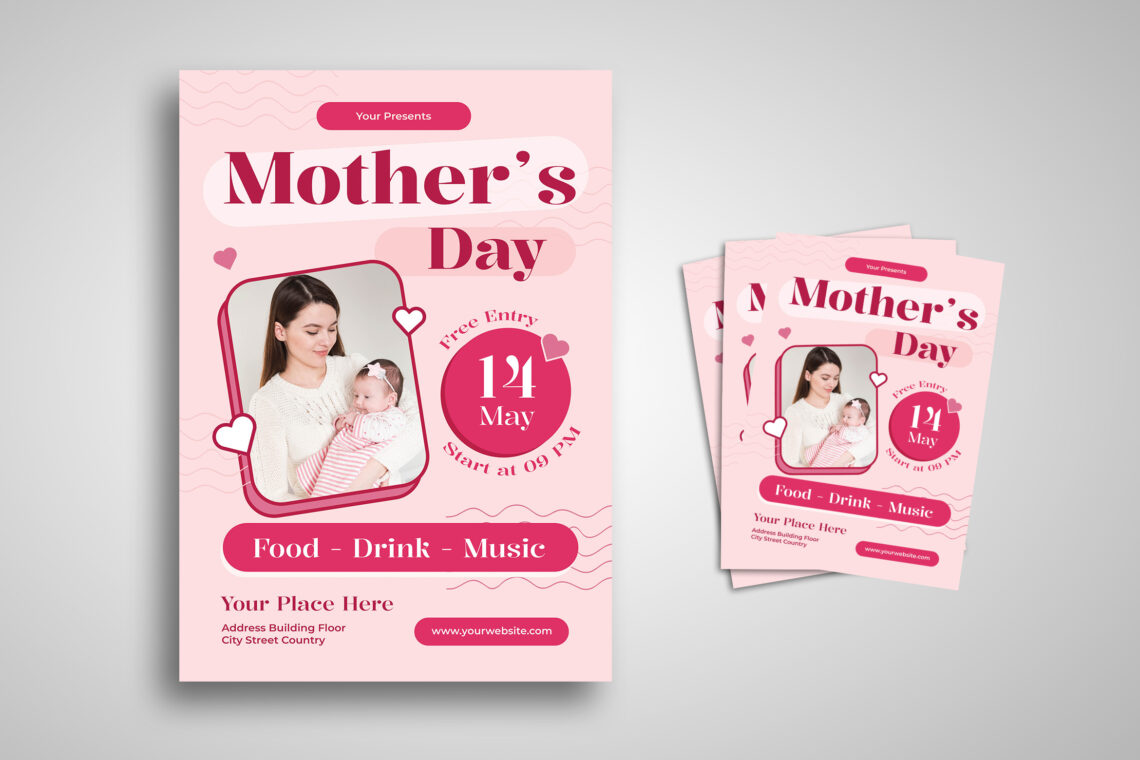 Pink Mother Day Flyer-4