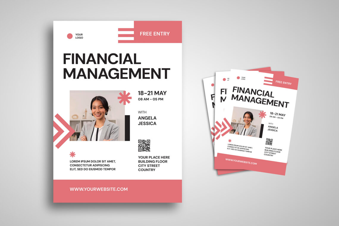 White Pink Financial Management Flyer-1