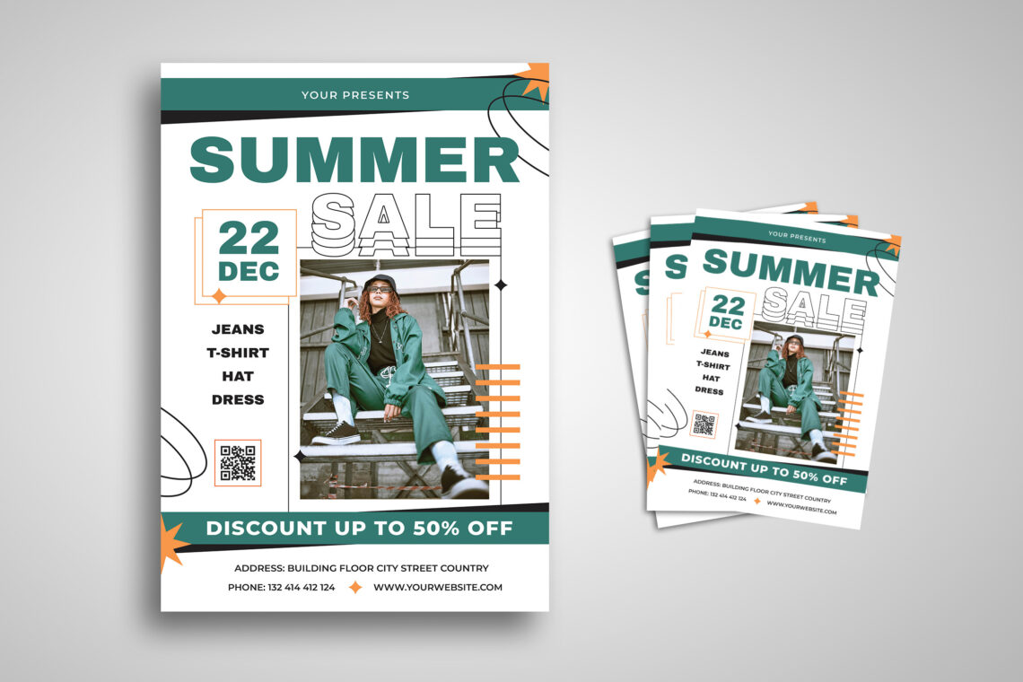 White Green Summer Sale Flyer-4