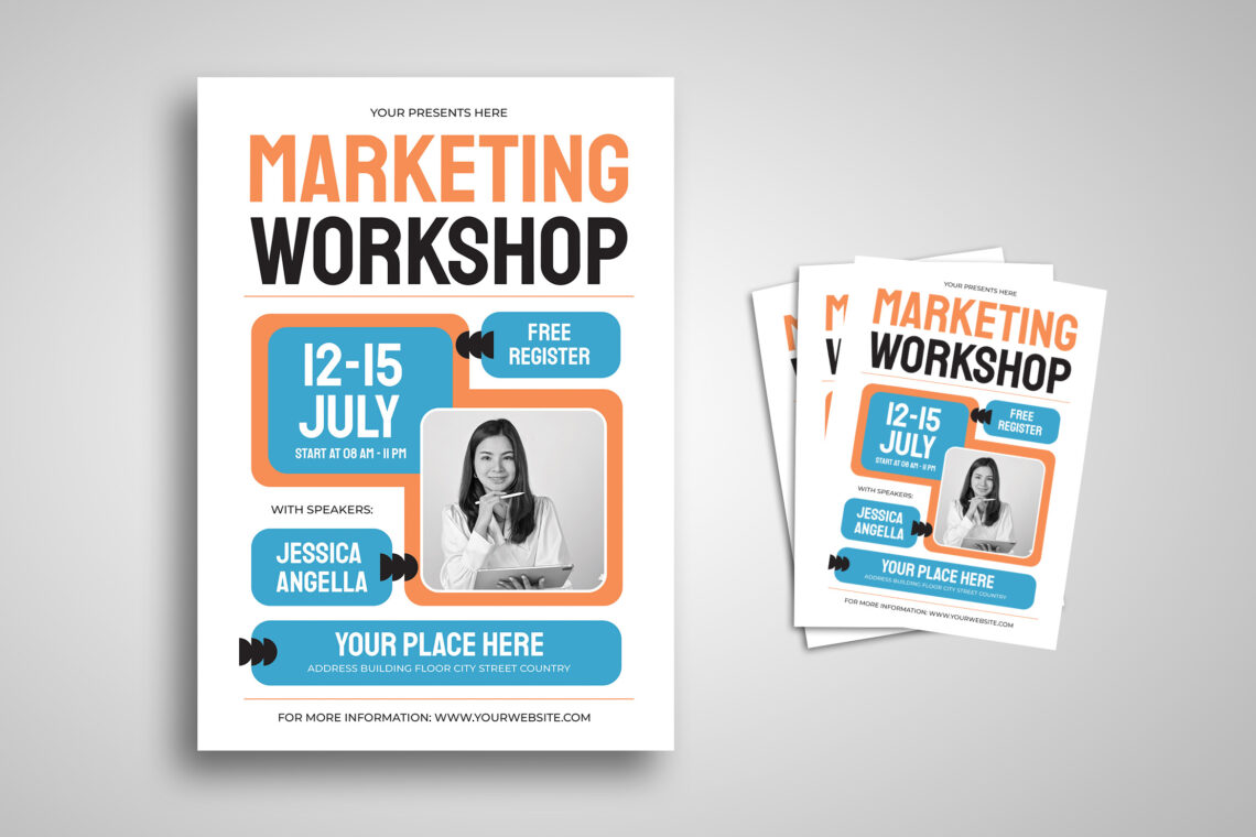 Green Orange Marketing Workshop Flyer-4