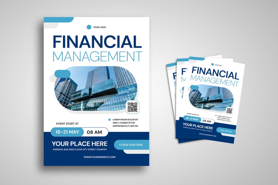 Sky Blue Green Financial Management Flyer-1