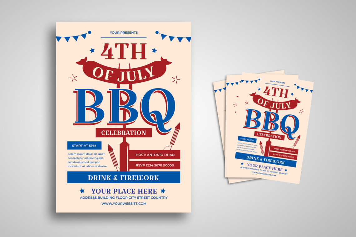 Bbq Celebration Firework Flyer-4