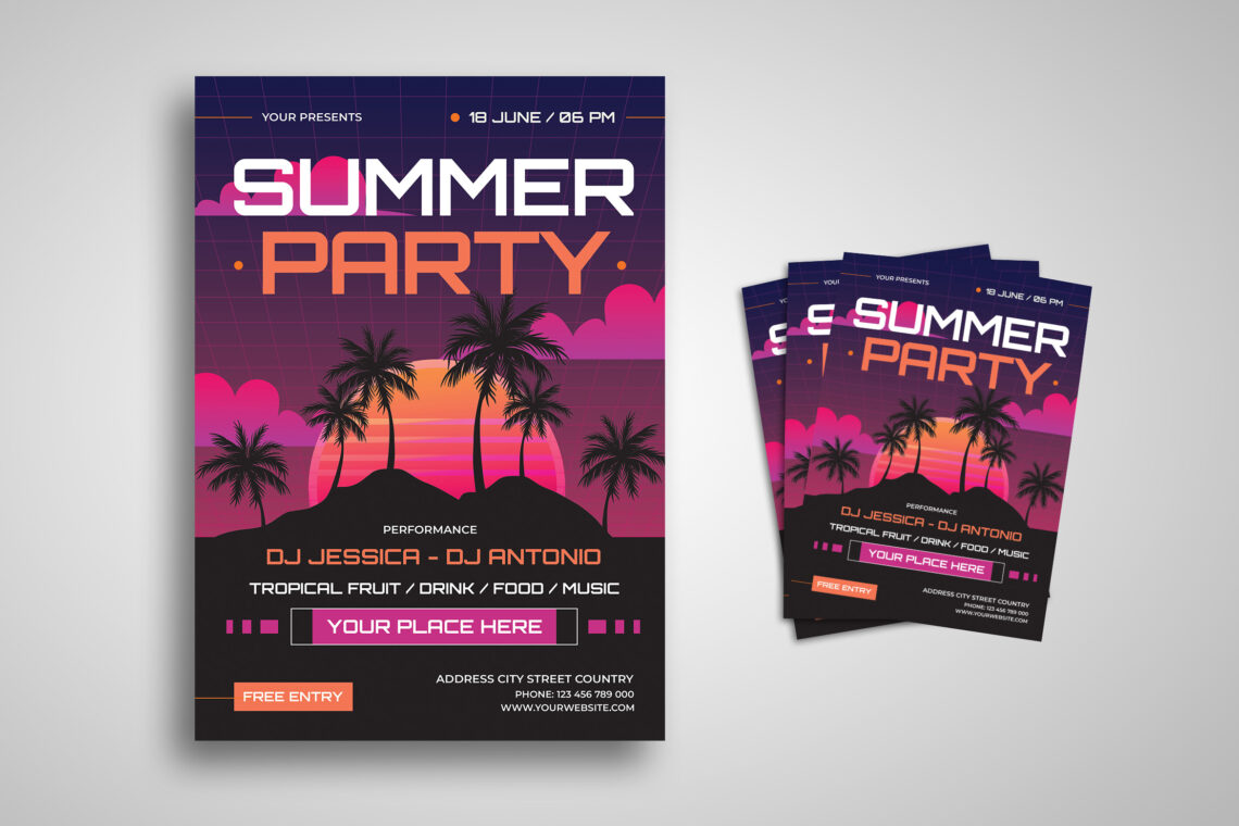 Tropical Summer Party Flyer-4