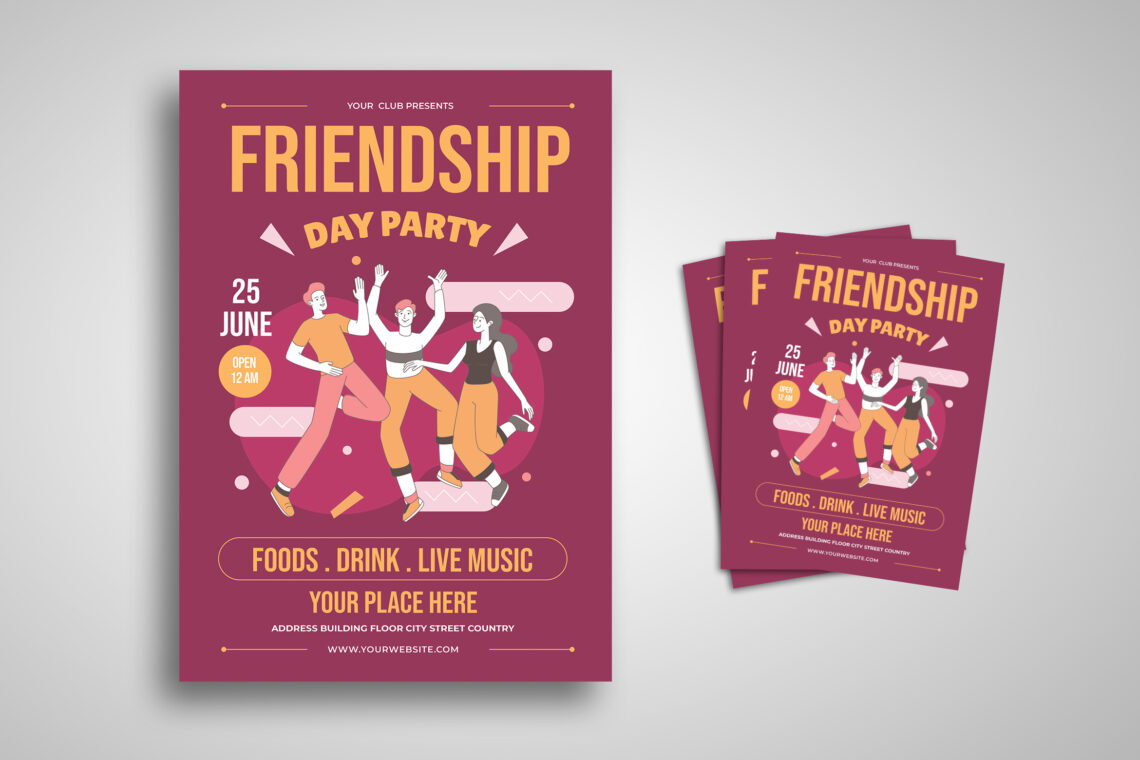 Friendship Day Party Flyer-4