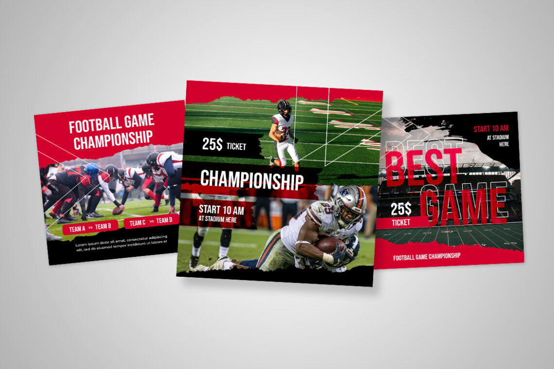 Football Game Championship Instagram Post-2