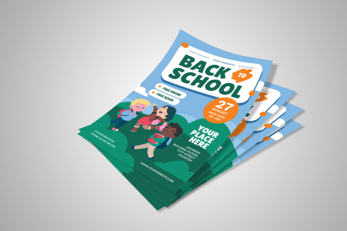 Green Back to School Event Flyer-1