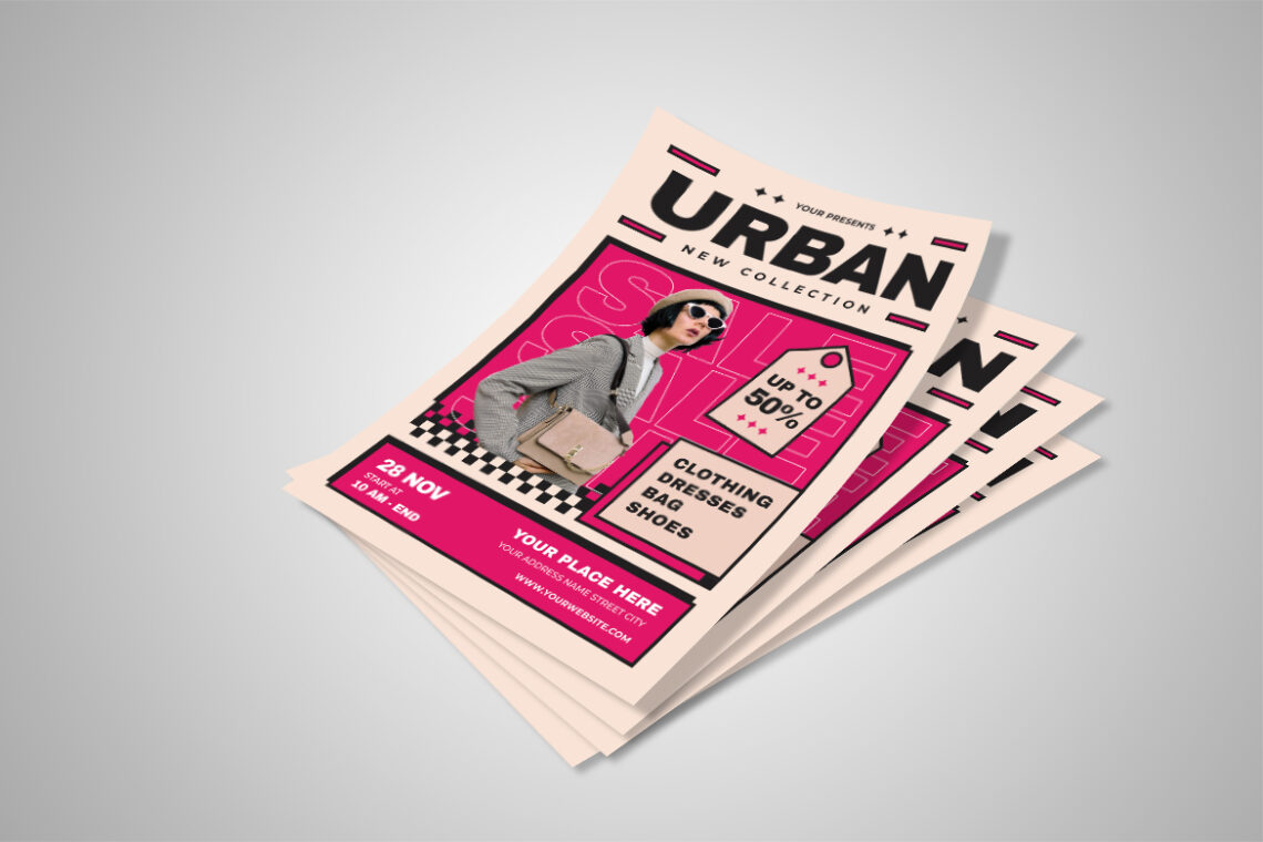 Pink Black Friday Sale Fashion Flyer-1