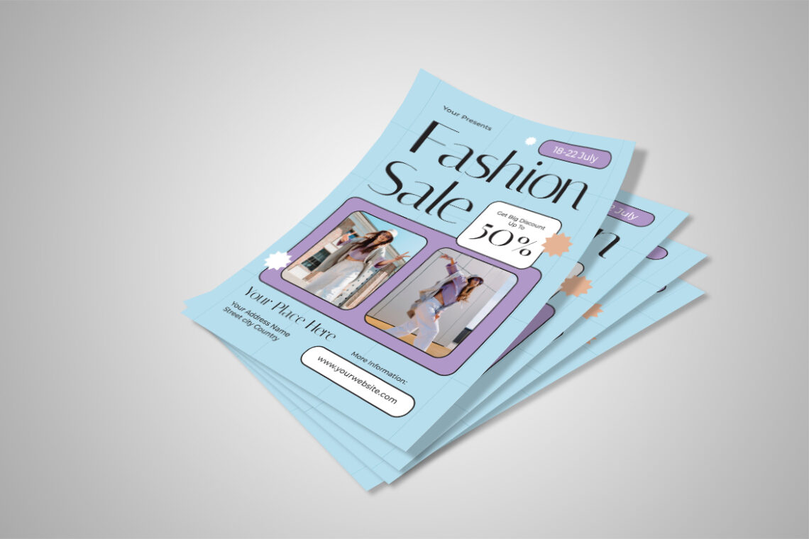 Sky Blue Fashion Sale Flyer-2