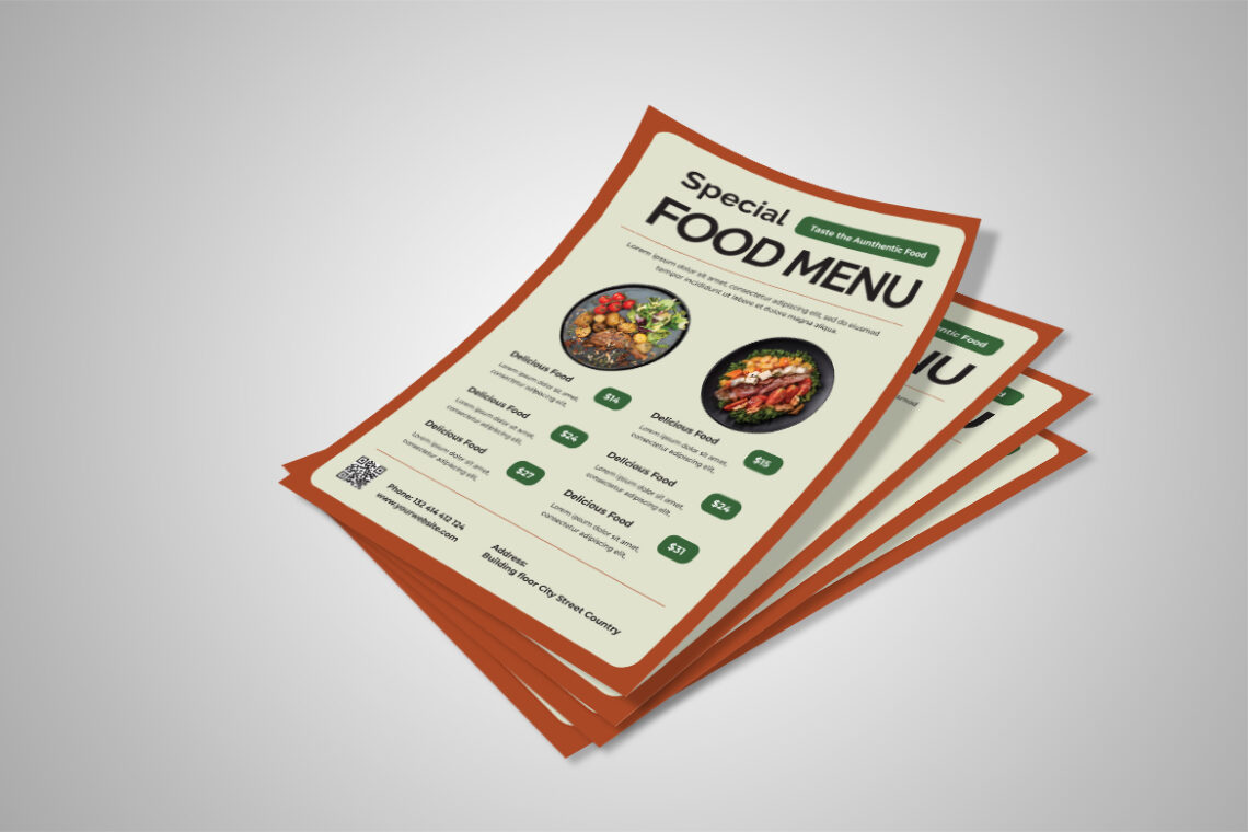 Special Aunthentic Food Menu Flyer-2