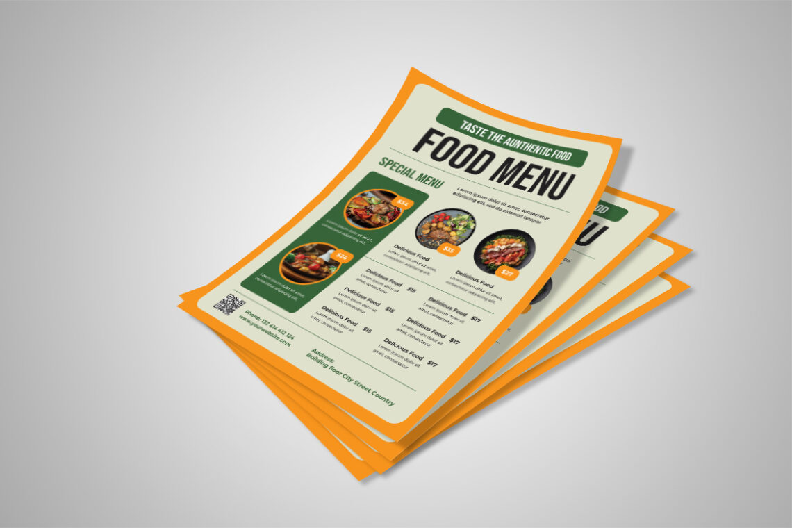 Aunthentic Special Food Menu Flyer-2