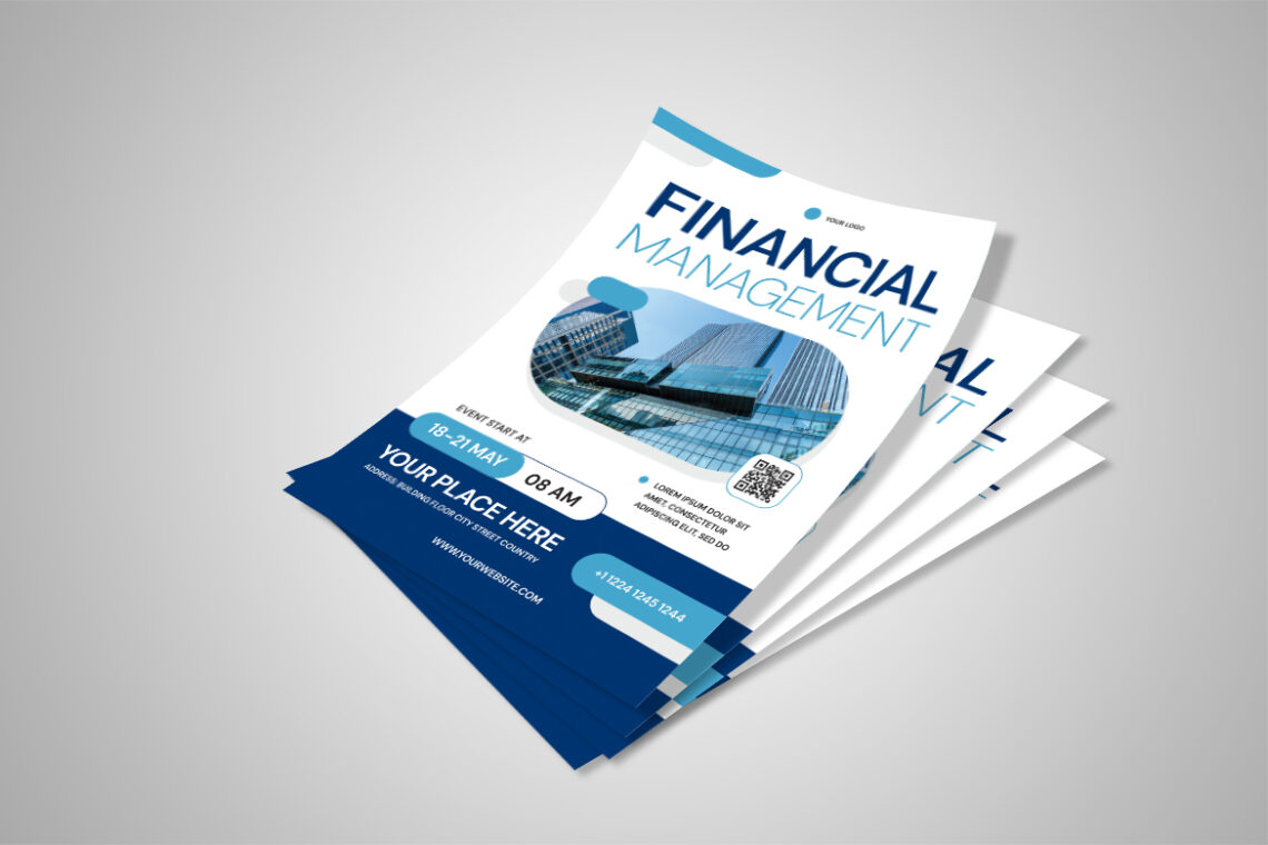 Sky Blue Green Financial Management Flyer-2