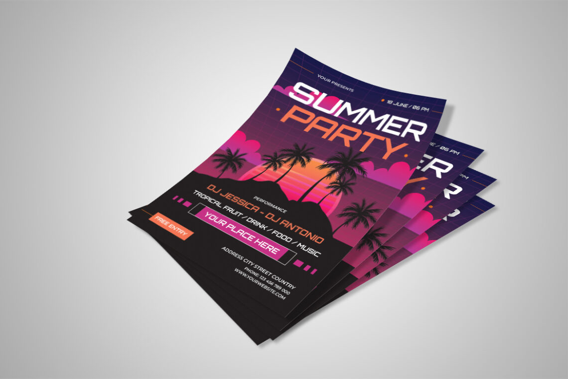 Tropical Summer Party Flyer-1