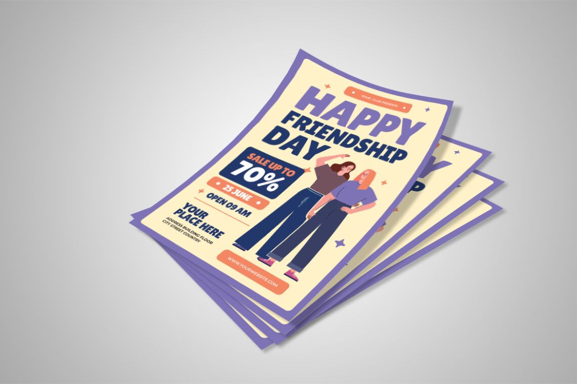 Happy Friendship Day Sale Flyer-1