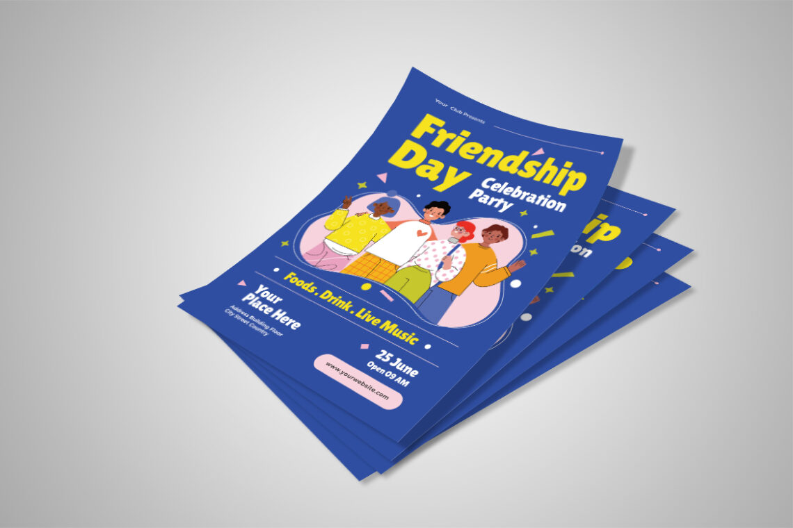 Friendship Day Celebration Party Flyer-1
