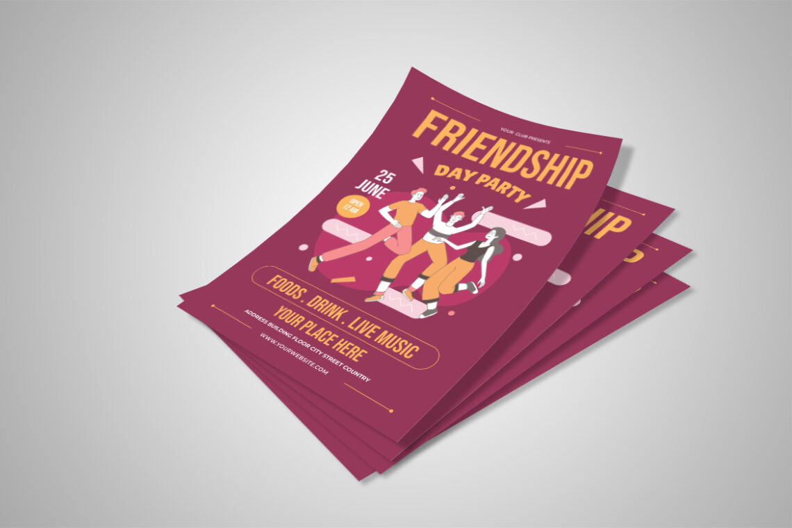 Friendship Day Party Flyer-1