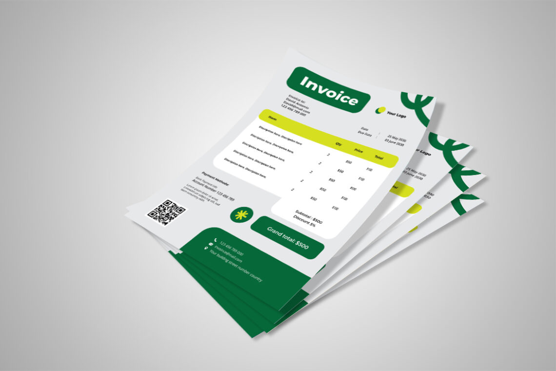 Green Modern Business Invoice-1