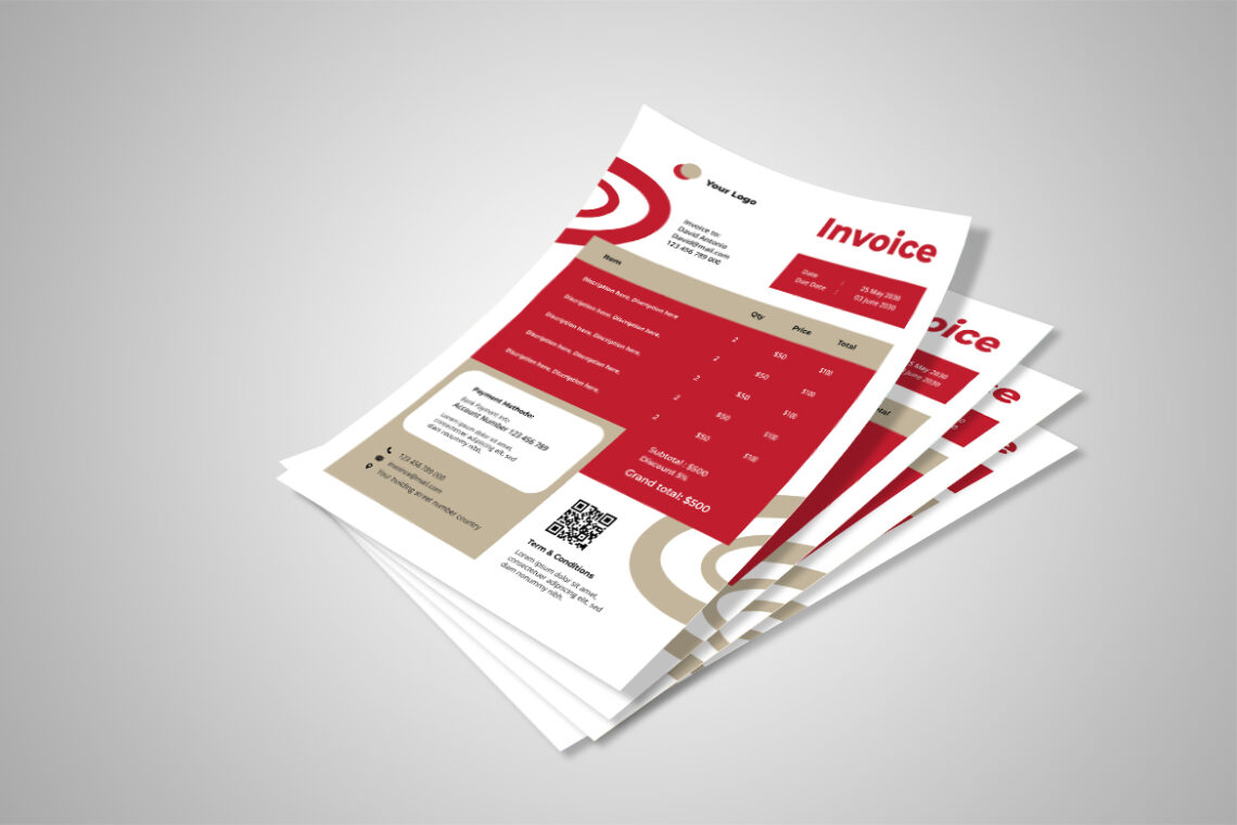 Red Modern Business Invoice-1