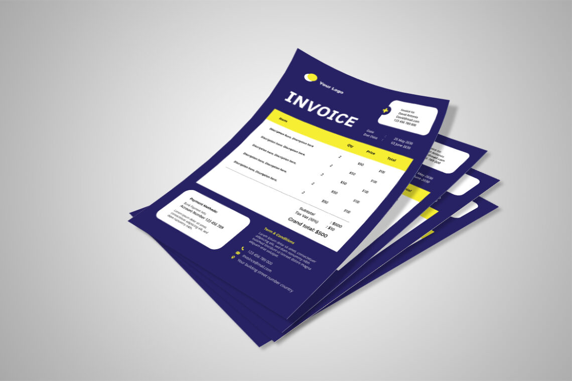 Navy Modern Business Invoice-1