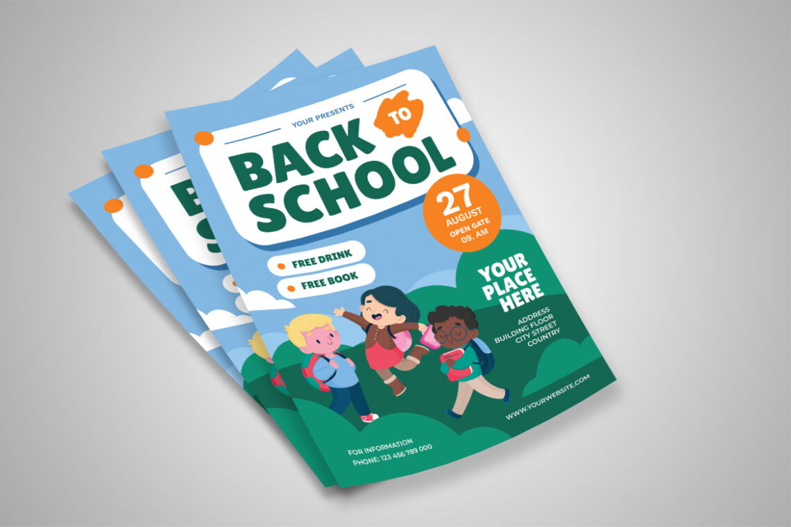 Green Back to School Event Flyer-2