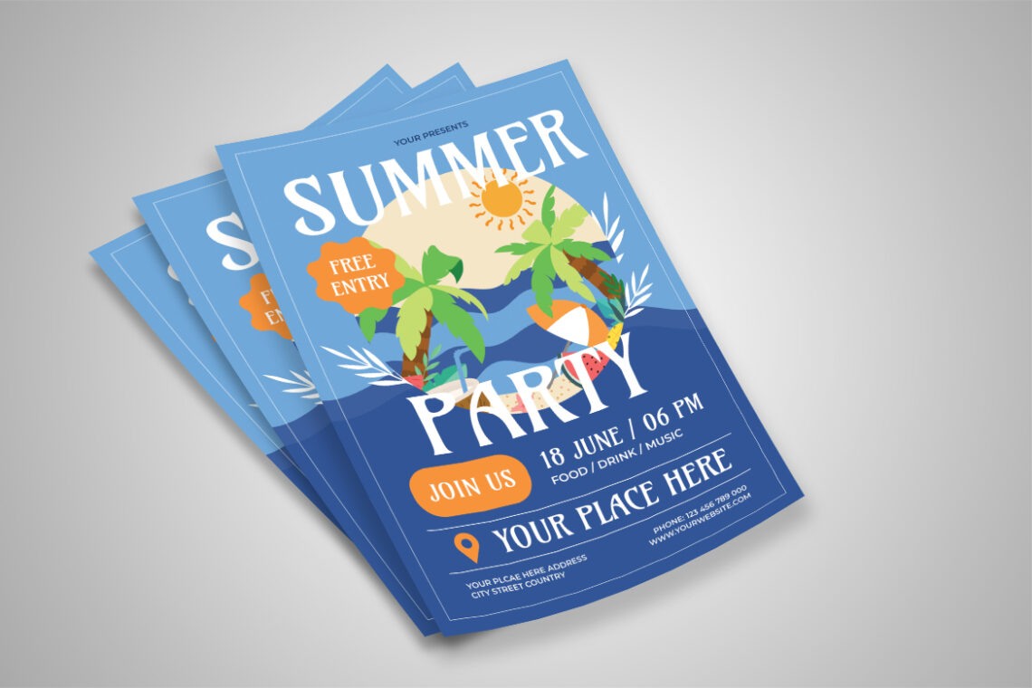 Summer Party Vibes Flyer-1