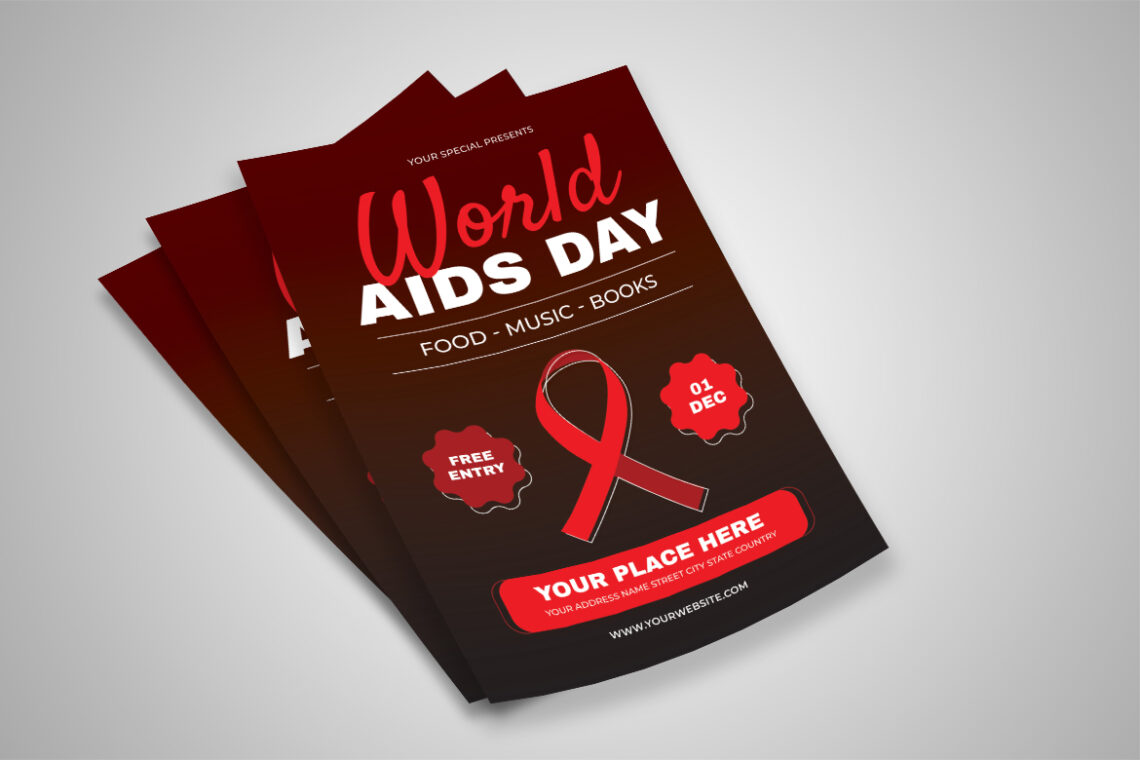 Red World Aids Day Flyer-2