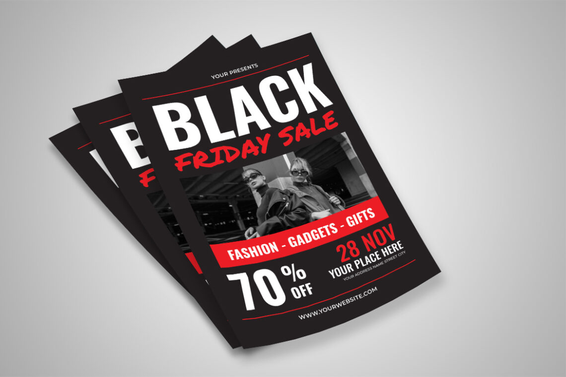 Black Friday Fashion Sale Red Flyer-2