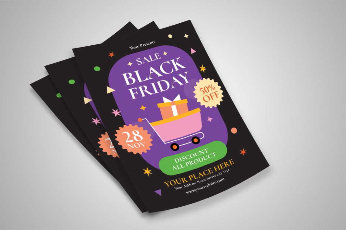 Black Friday Sale Purple Flyer-2