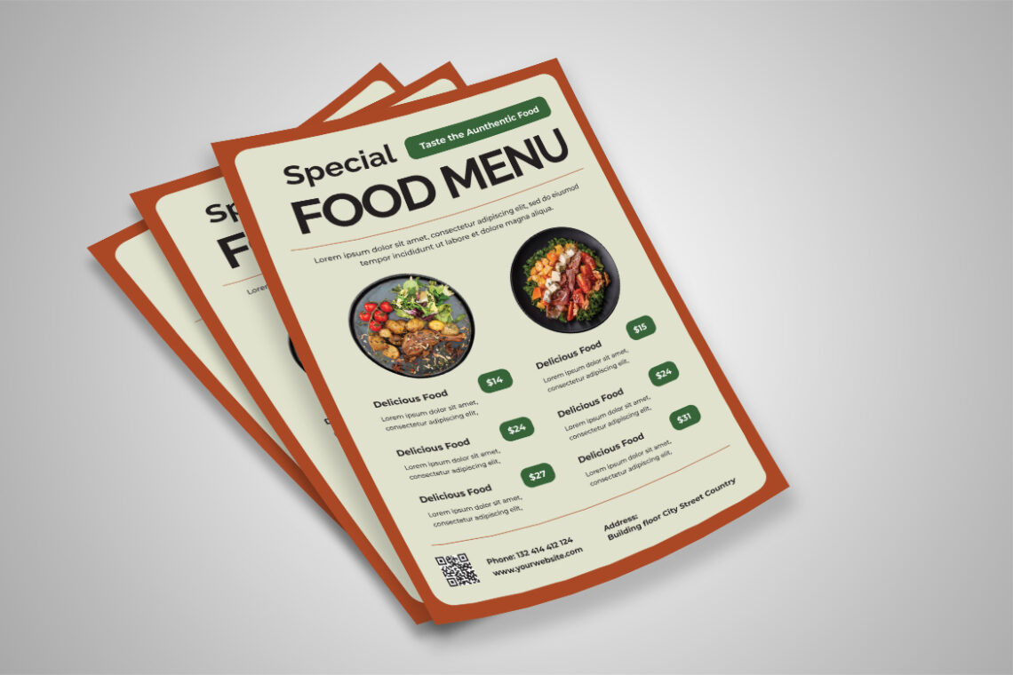 Special Aunthentic Food Menu Flyer-3