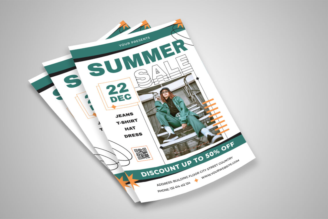 White Green Summer Sale Flyer-2