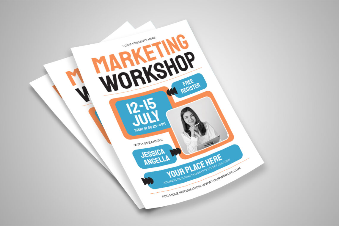Green Orange Marketing Workshop Flyer-2