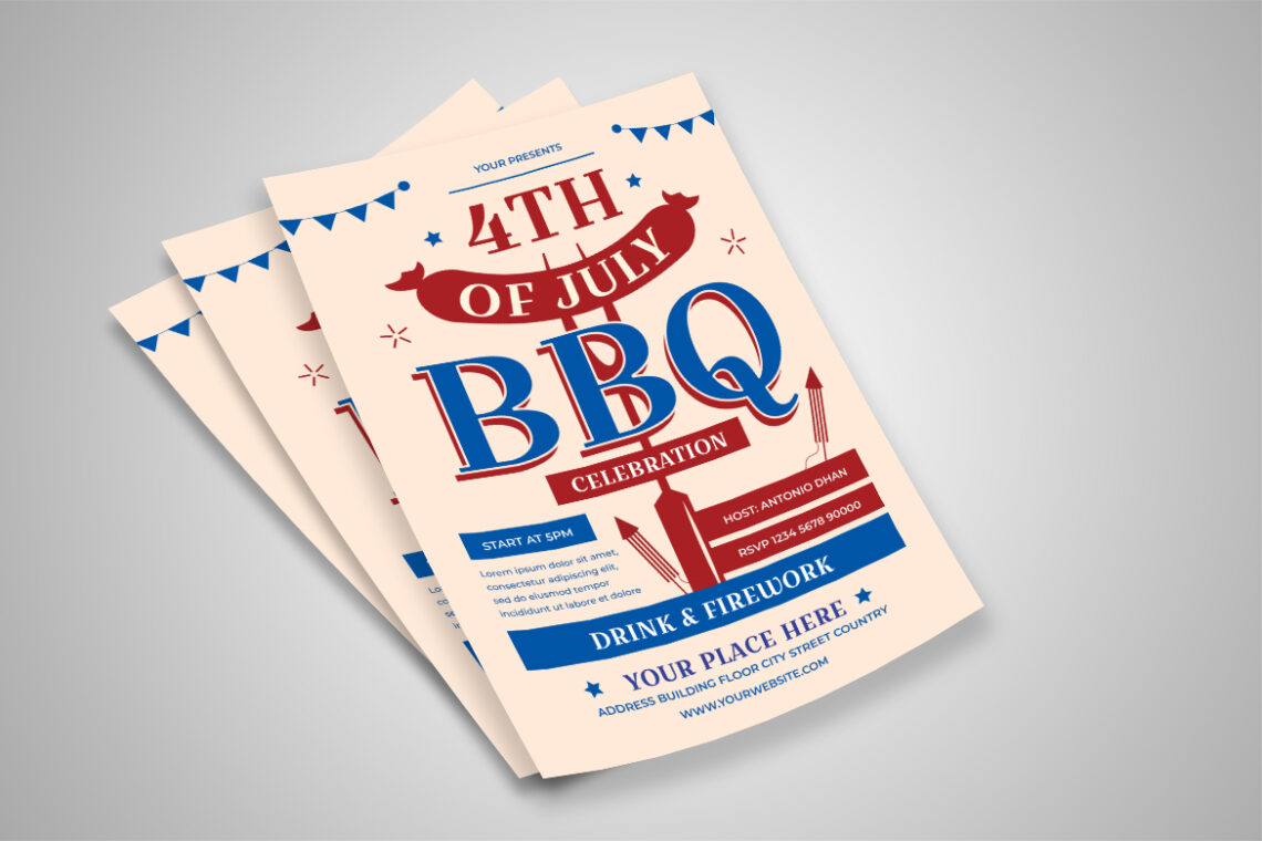 Bbq Celebration Firework Flyer-2