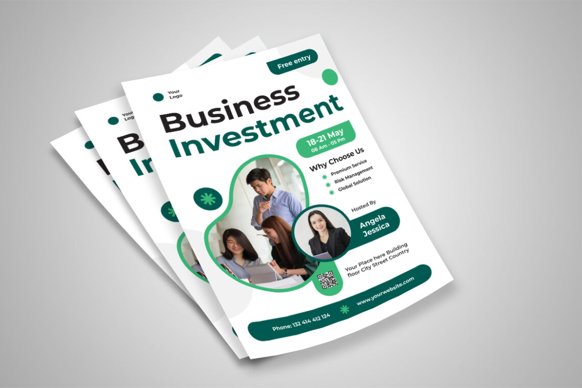 White Green Business Investment Flyer-2