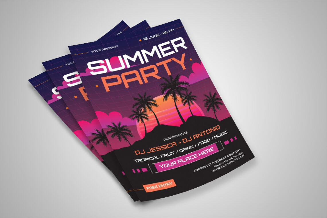 Tropical Summer Party Flyer-2