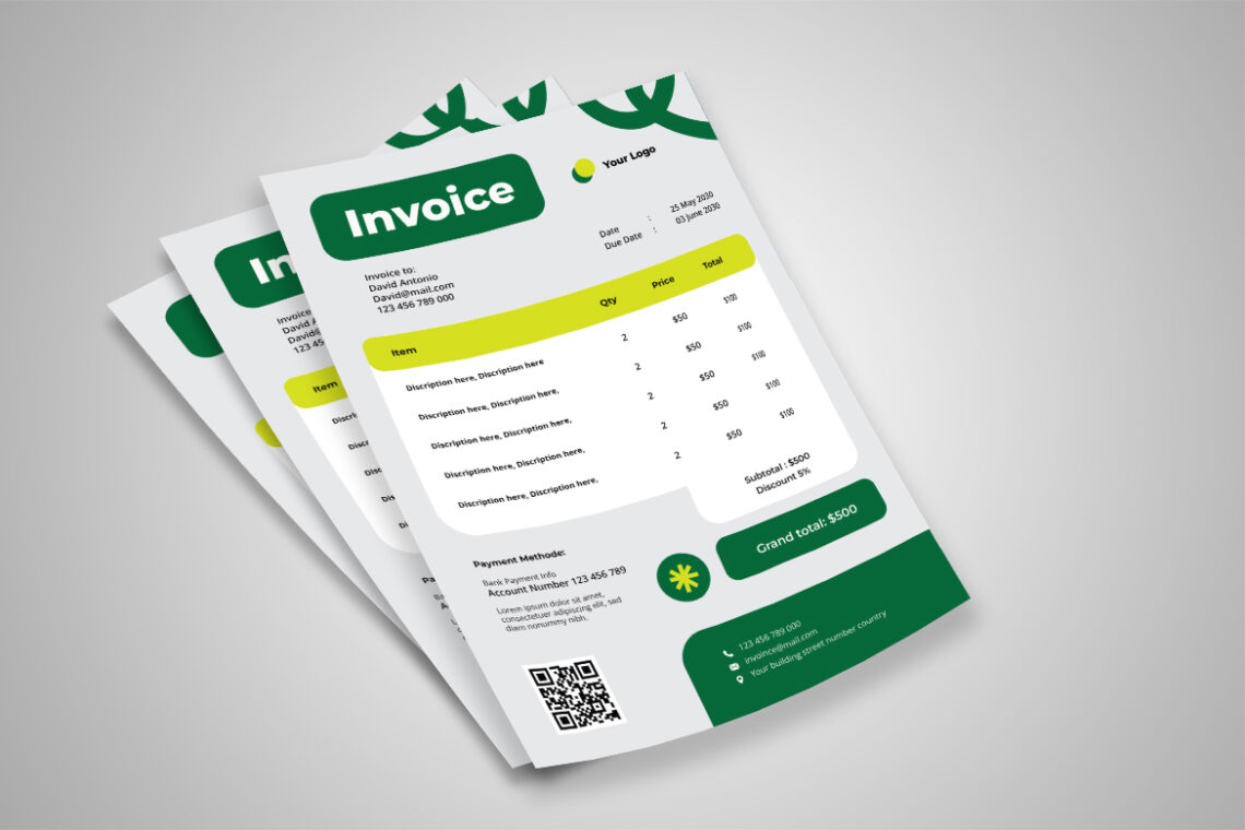Green Modern Business Invoice-2