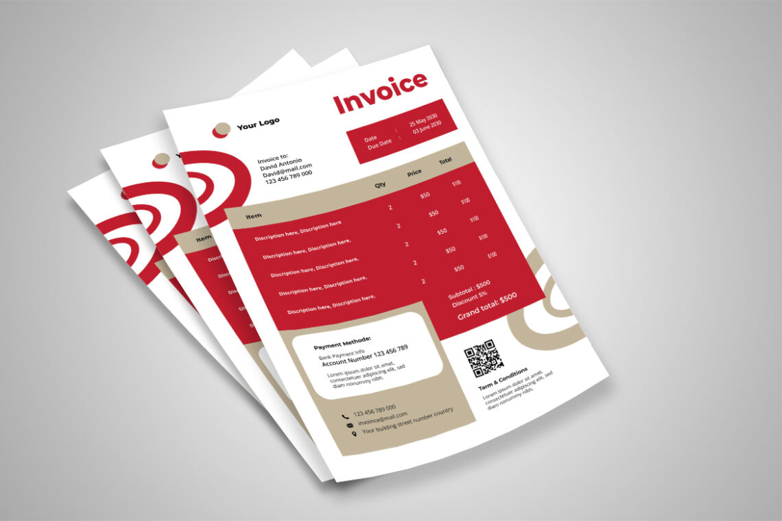 Red Modern Business Invoice-2