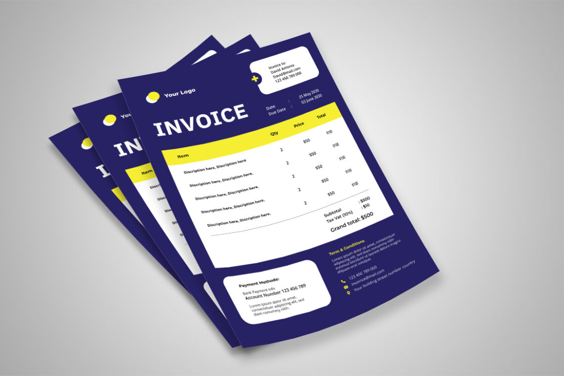 Navy Modern Business Invoice-2