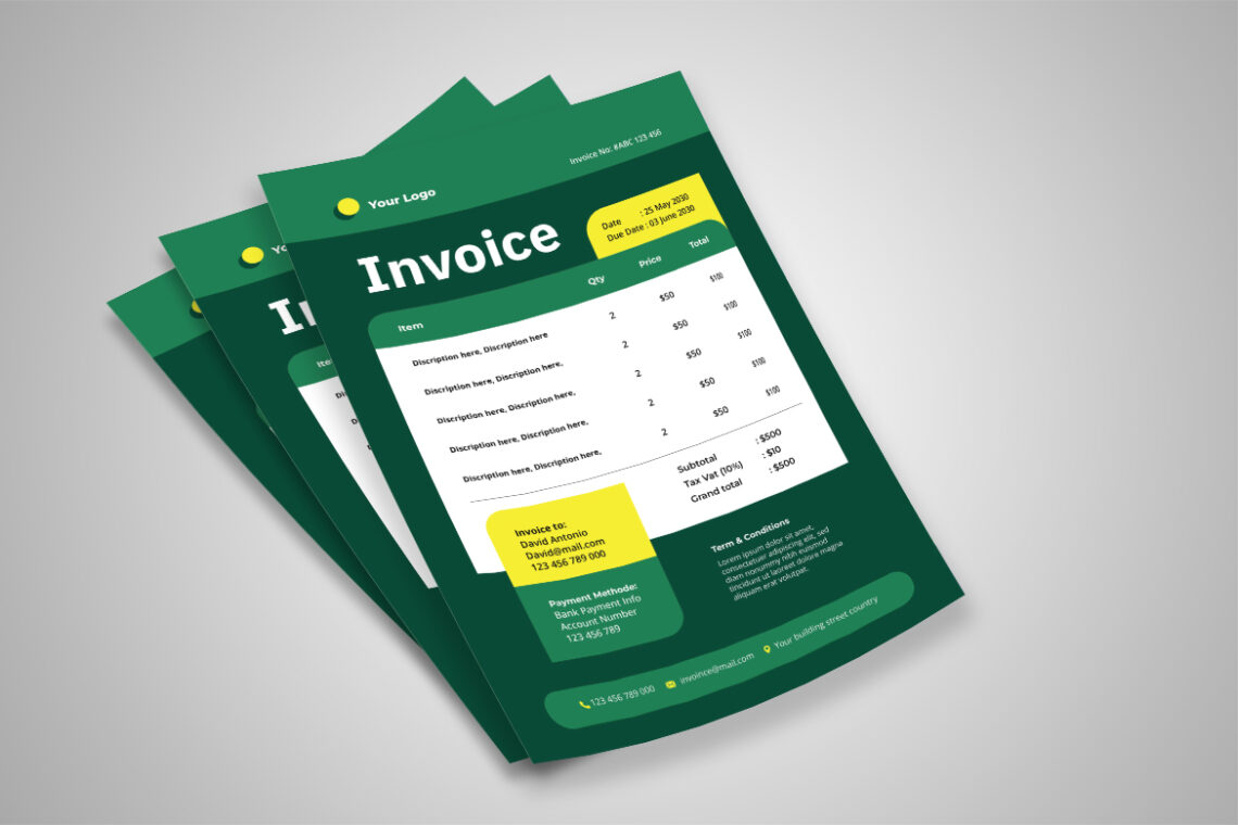 Green Professional Business Invoice-2