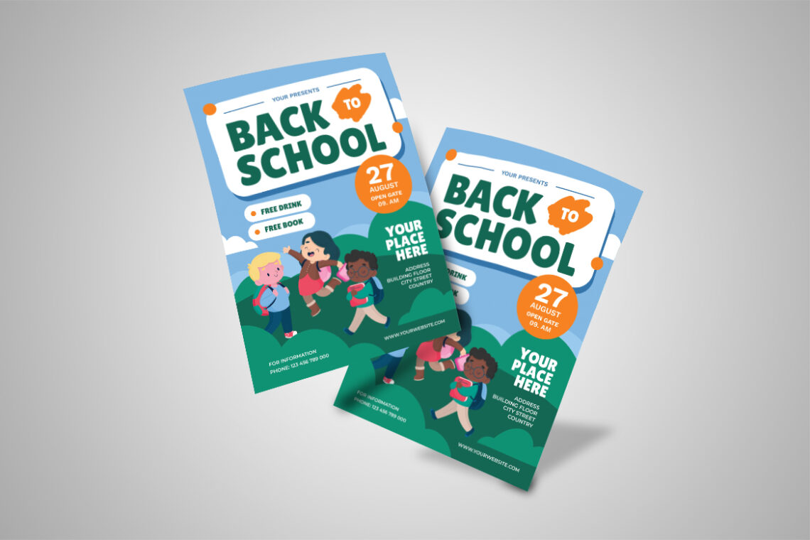 Green Back to School Event Flyer-3