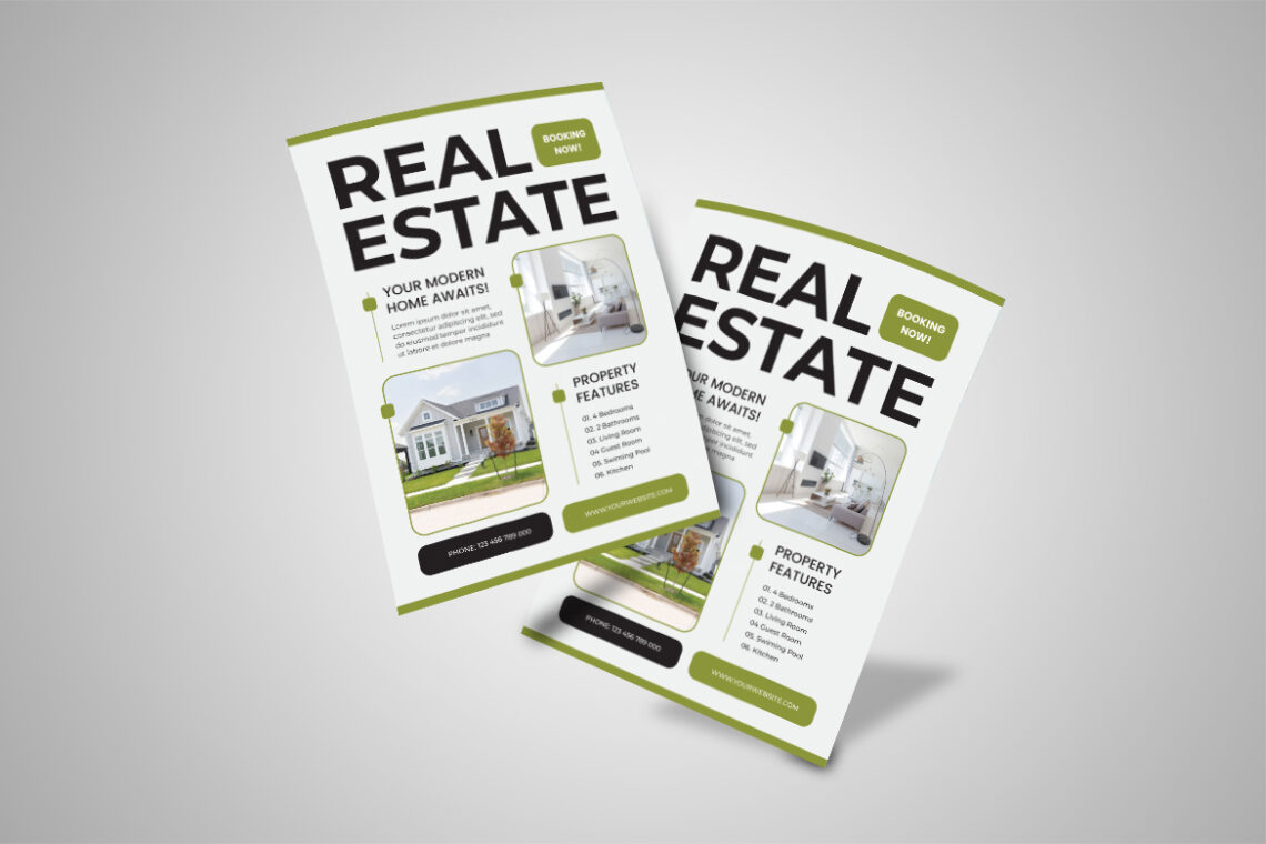 White Green Estate Property Flyer-3