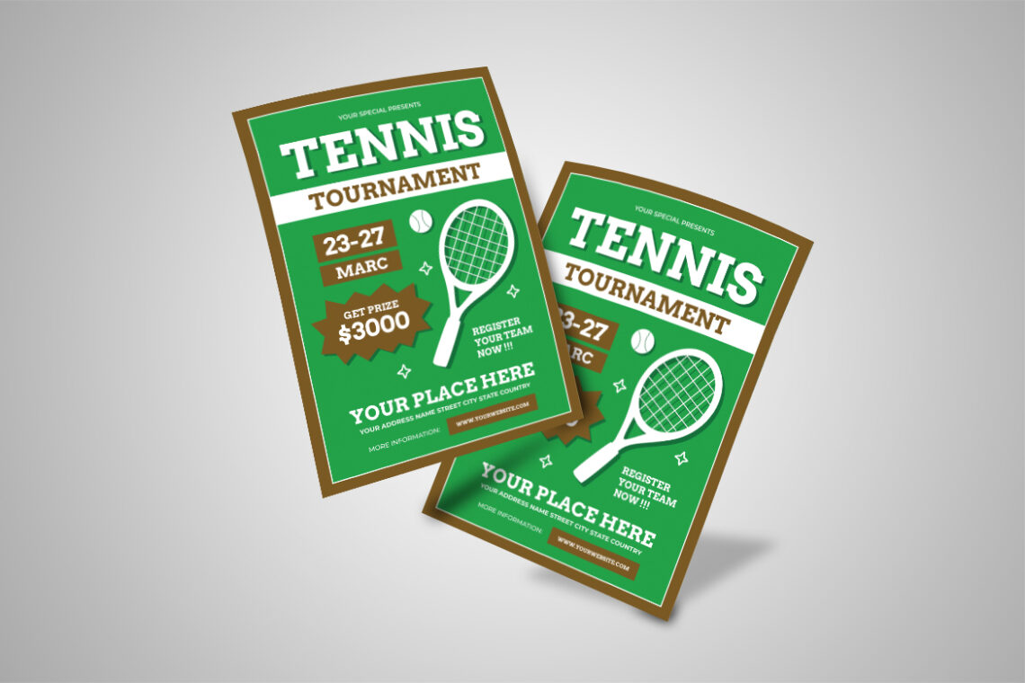 Green Tennis Tournament Flyer-3