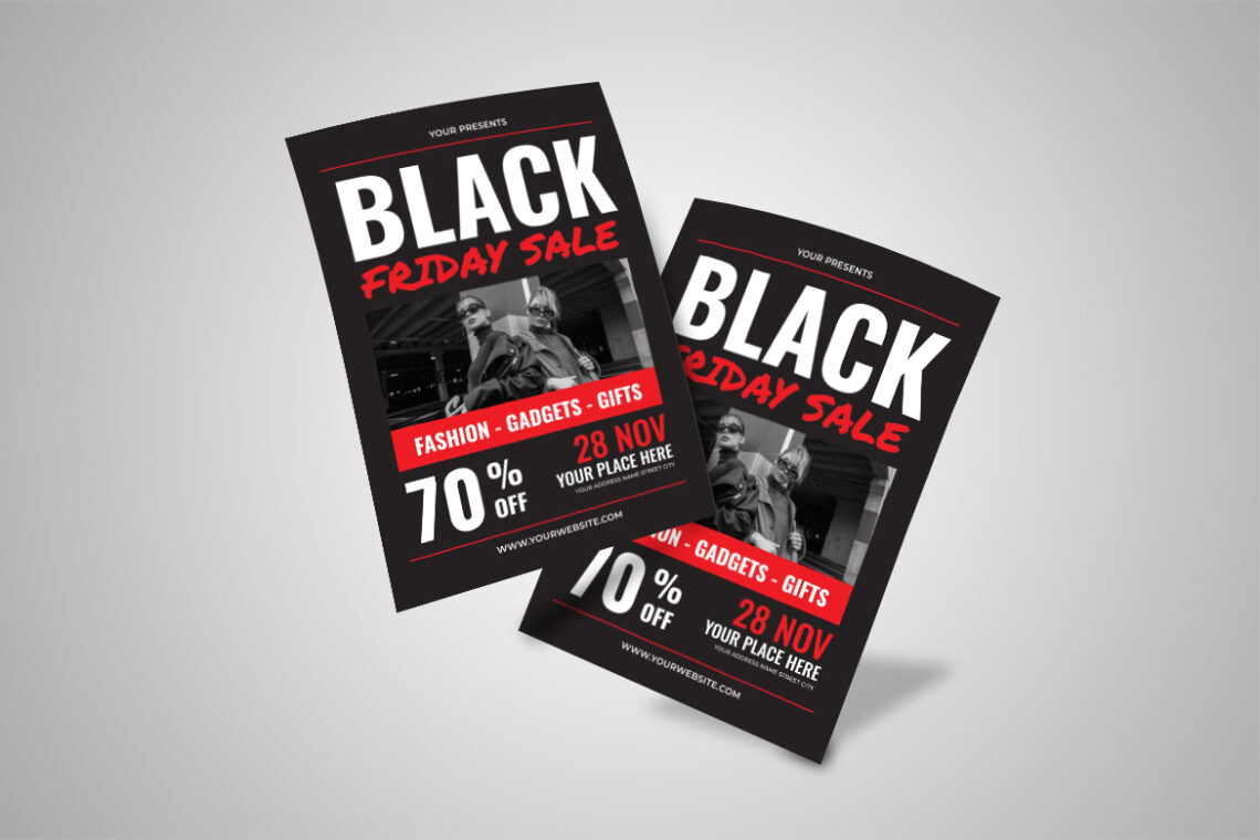 Black Friday Fashion Sale Red Flyer-3