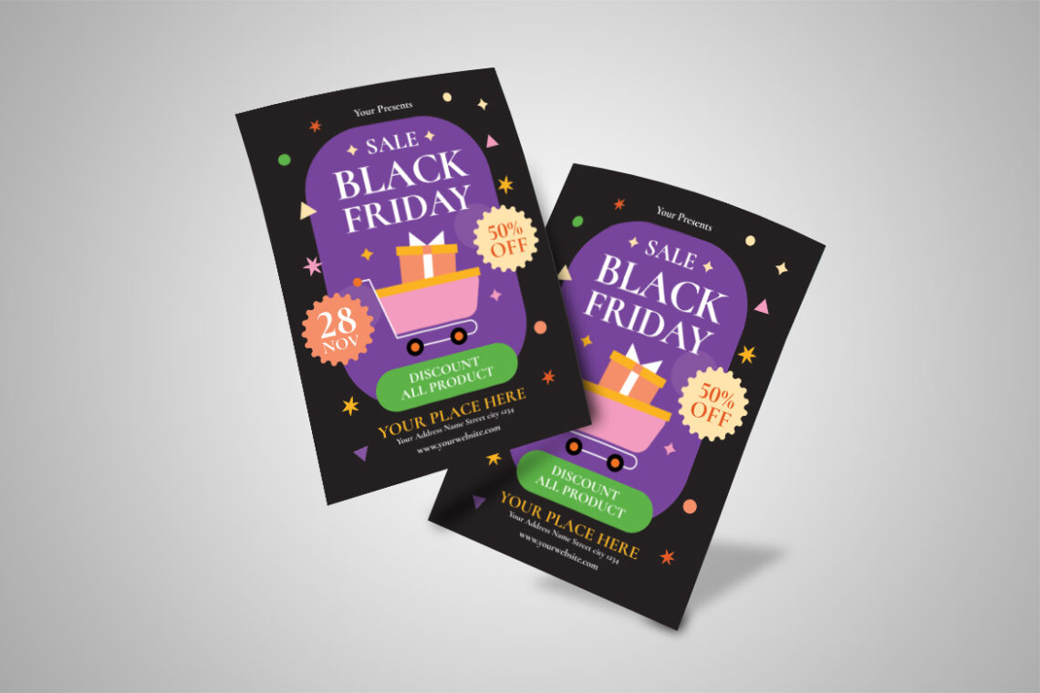 Black Friday Sale Purple Flyer-3