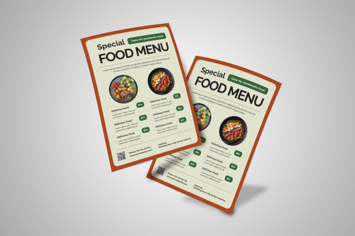 Special Aunthentic Food Menu Flyer-4