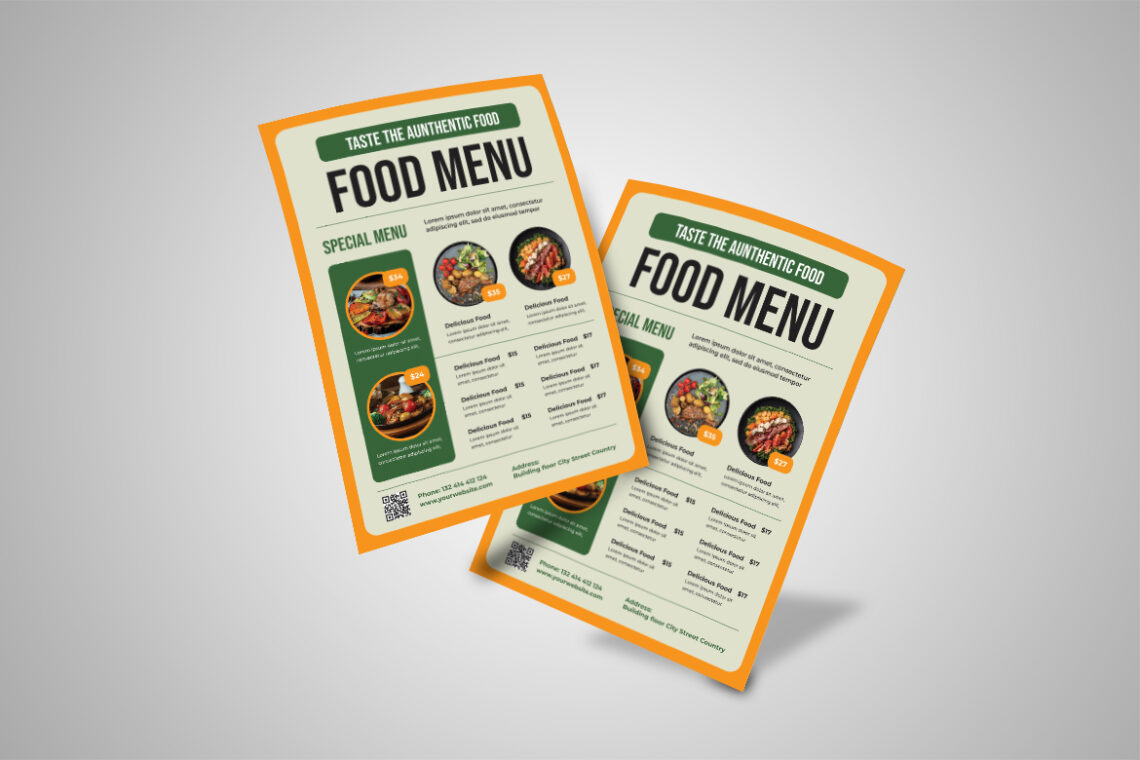 Aunthentic Special Food Menu Flyer-4