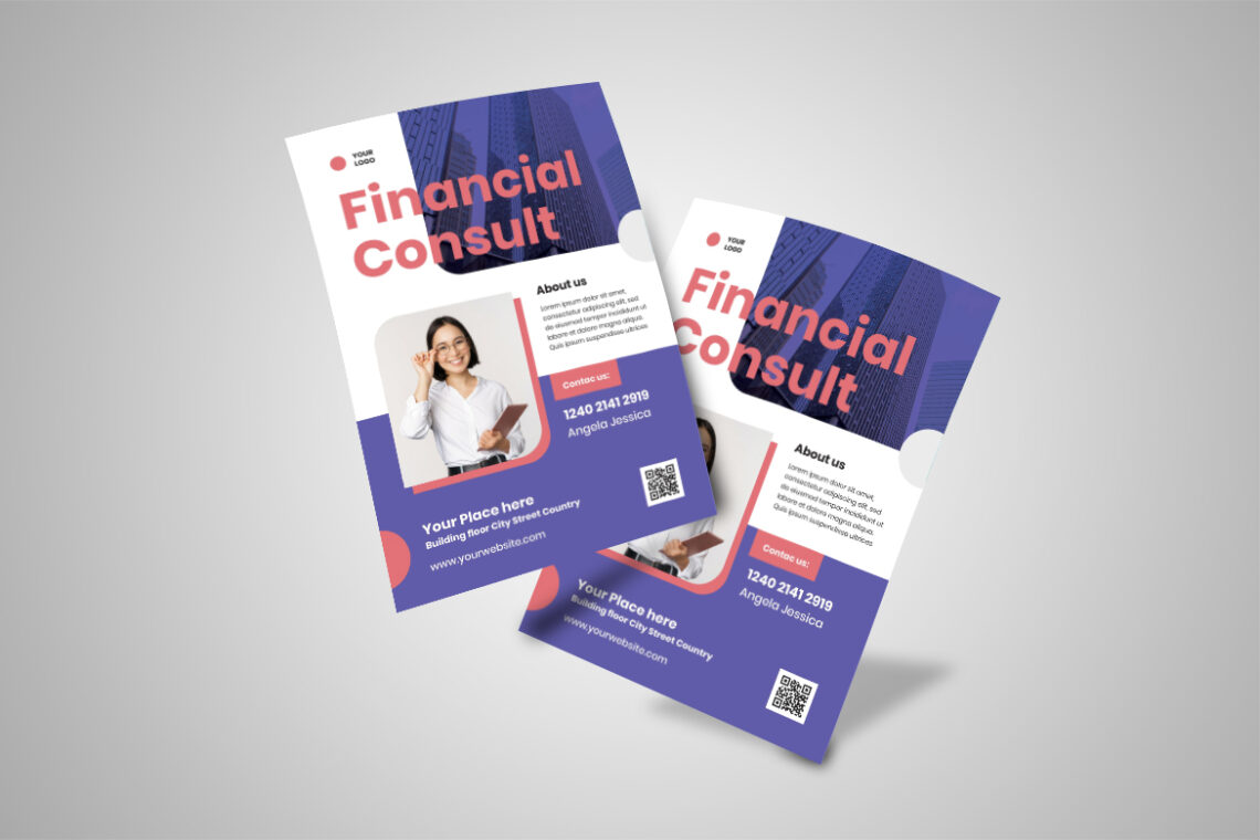 Purple Pink Financial Consult Flyer-4