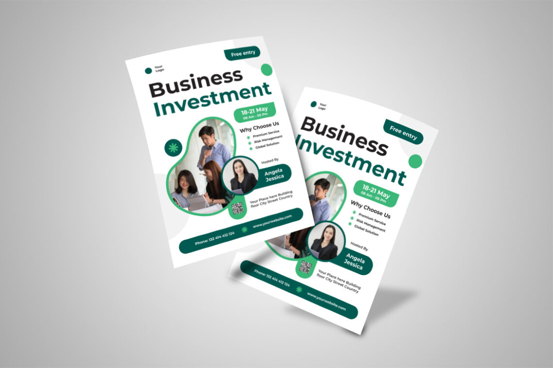 White Green Business Investment Flyer-3