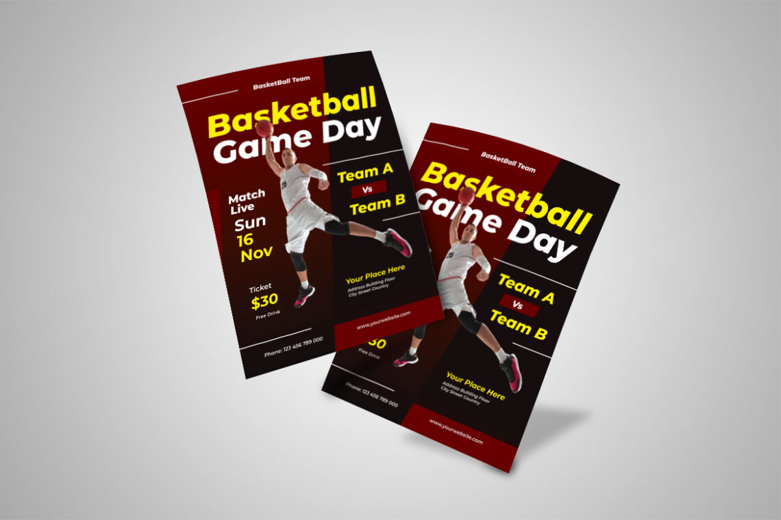 Basketball Game Day Flyer-3