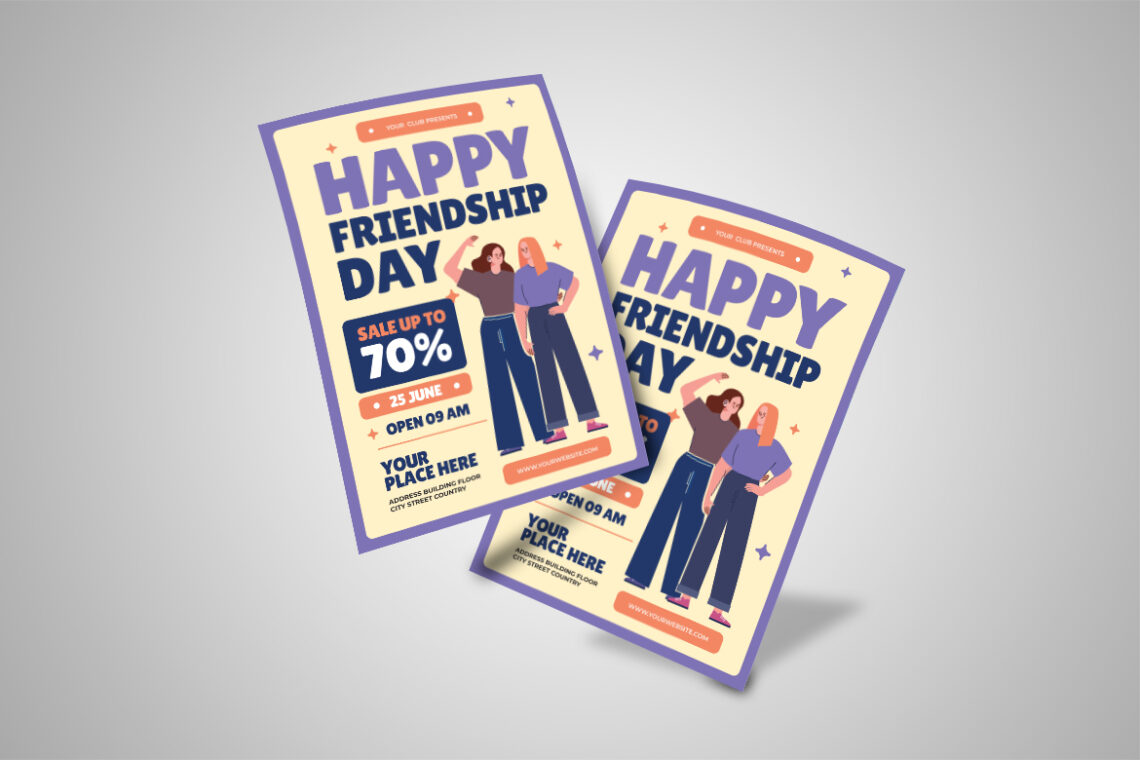 Happy Friendship Day Sale Flyer-3